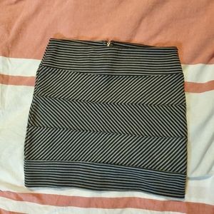 Pacsun Black Grey Mini Skirt